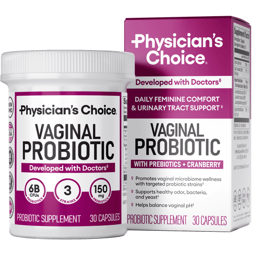 Physician's Choice Vaginal Probiotic for Women – 6B CFU, pH Balance, Odor Control, 30 count