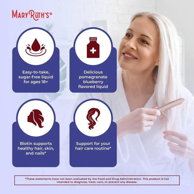 MaryRuth's Daily Liquid Hair Formula - Hair Support - Thicker Hair for Women16oz