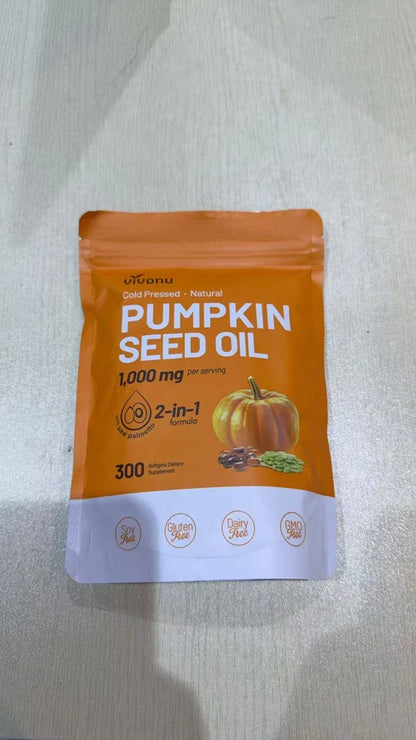 VIVONU Pumpkin Seed Oil 1000mg with Saw Palmetto 300 Softgels