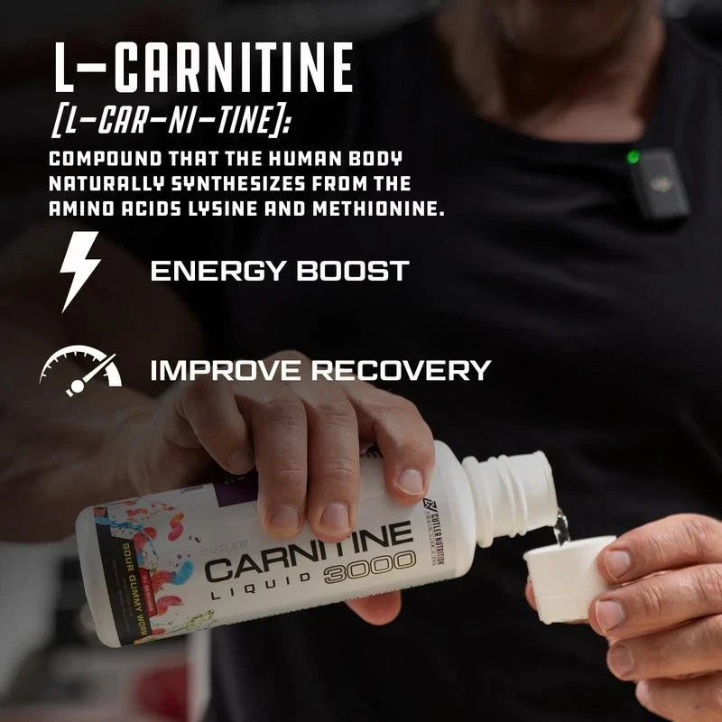 Cutler Nutrition Liquid Carnitine 3000 for Energy andRecovery Support Dietary