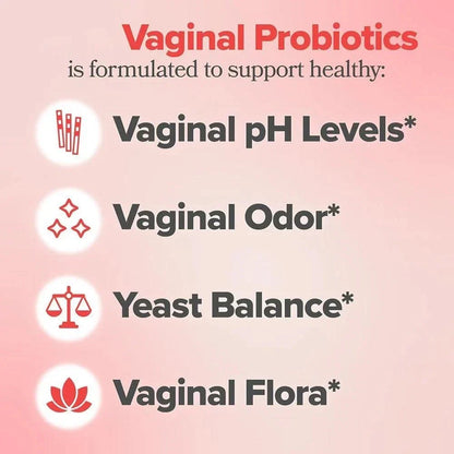 URO Vaginal Probiotics for Women – Supports pH Balance with Prebiotics & Lactoba