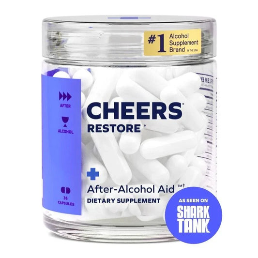 Cheers Restore | Supplement with DHM + L-Cysteine | Feel Better after Drinking.