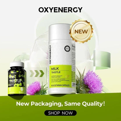Oxyenergy Milk Thistle Liver Detox & Colon CleanseNatural Liver Health Support w