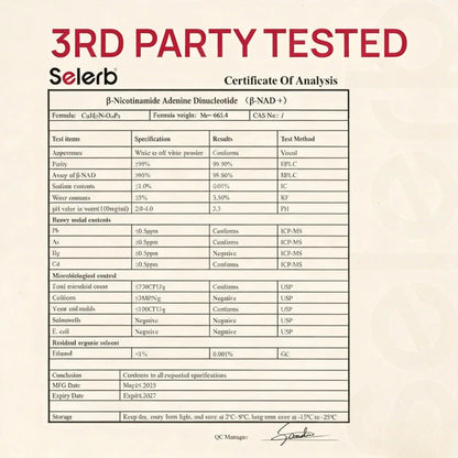 Cellular Renewal & Energy for Women,Selerb NAD+ with Resveratrol & CoQ10, 60ct