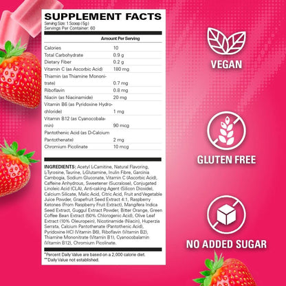 Oxyshred Pre Workout Powder - Preworkout Powder with L Glutamine & Acetyl L Carn