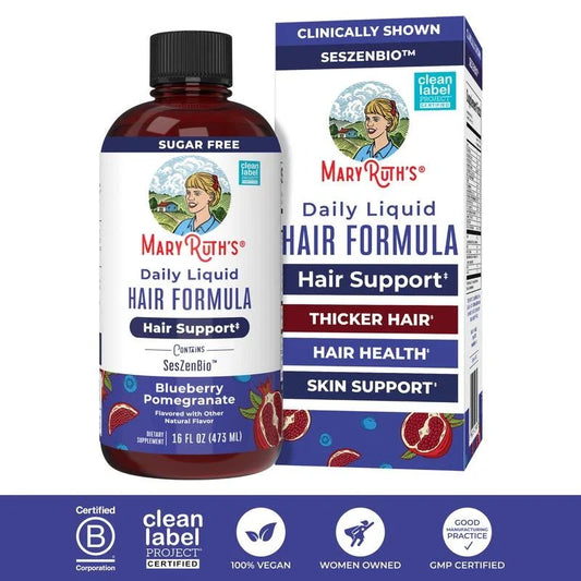 MaryRuth's Daily Liquid Hair Formula - Hair Support - Thicker Hair for Women16oz