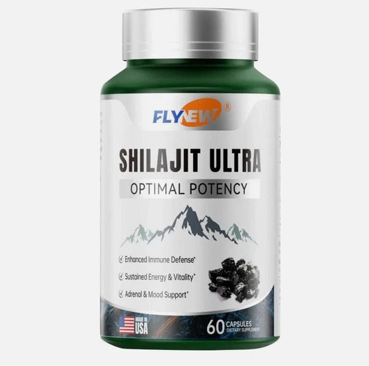 Flynew with L-Arginine, Shilajit Extract Shilajit Ultra Optimal Potency, Pure
