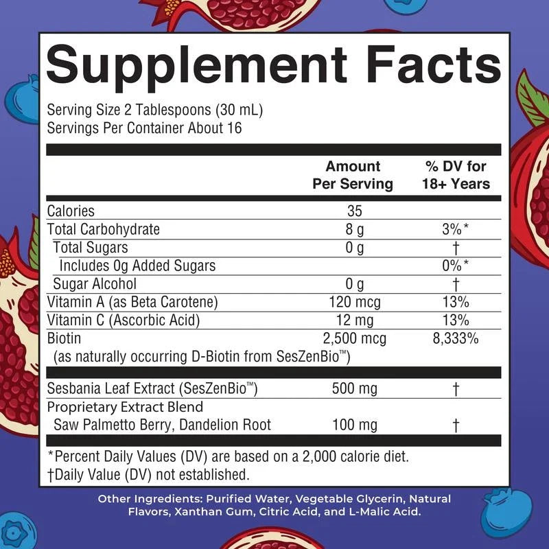 MaryRuth's Daily Liquid Hair Formula - Hair Support - Thicker Hair for Women16oz