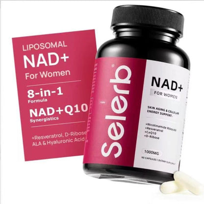 Cellular Renewal & Energy for Women,Selerb NAD+ with Resveratrol & CoQ10, 60ct